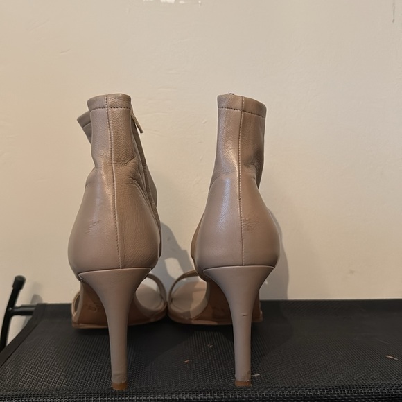 Vince, ankle-cuff hills. Taupe. Shoes - Picture 3 of 4